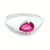 Pink Tourmaline Dress Ring with Diamond and Set in White Gold