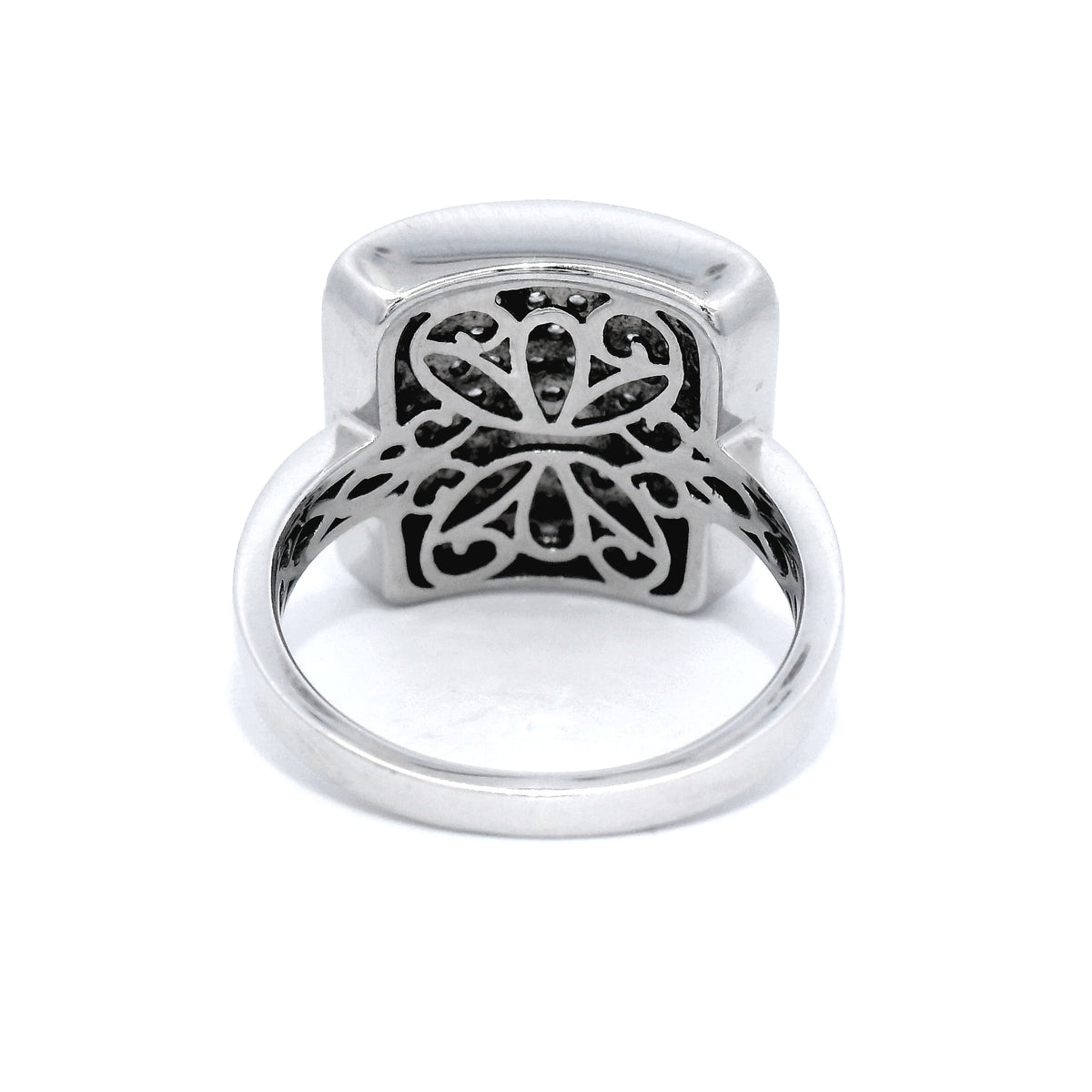 18 Carat White Gold Multi Set Dress Ring