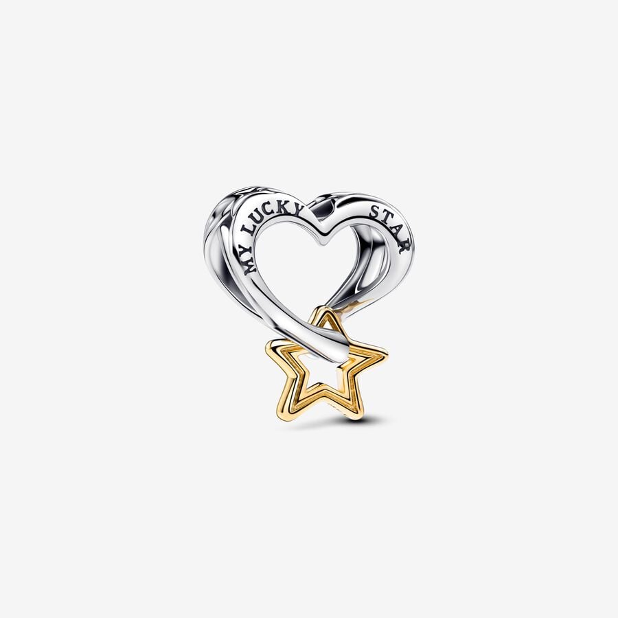 Lucky Star &amp; Heart Charm