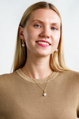 GEORGINI ADAGIO PEARL DUO PENDANT SILVER