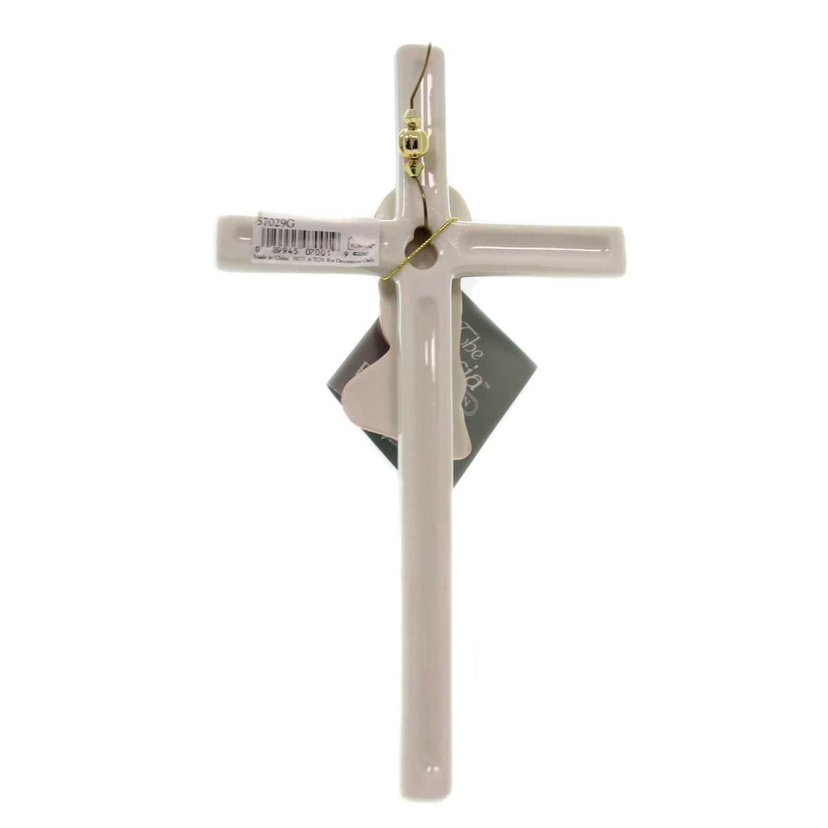 Praying Baby Girl Cross | Porcelain