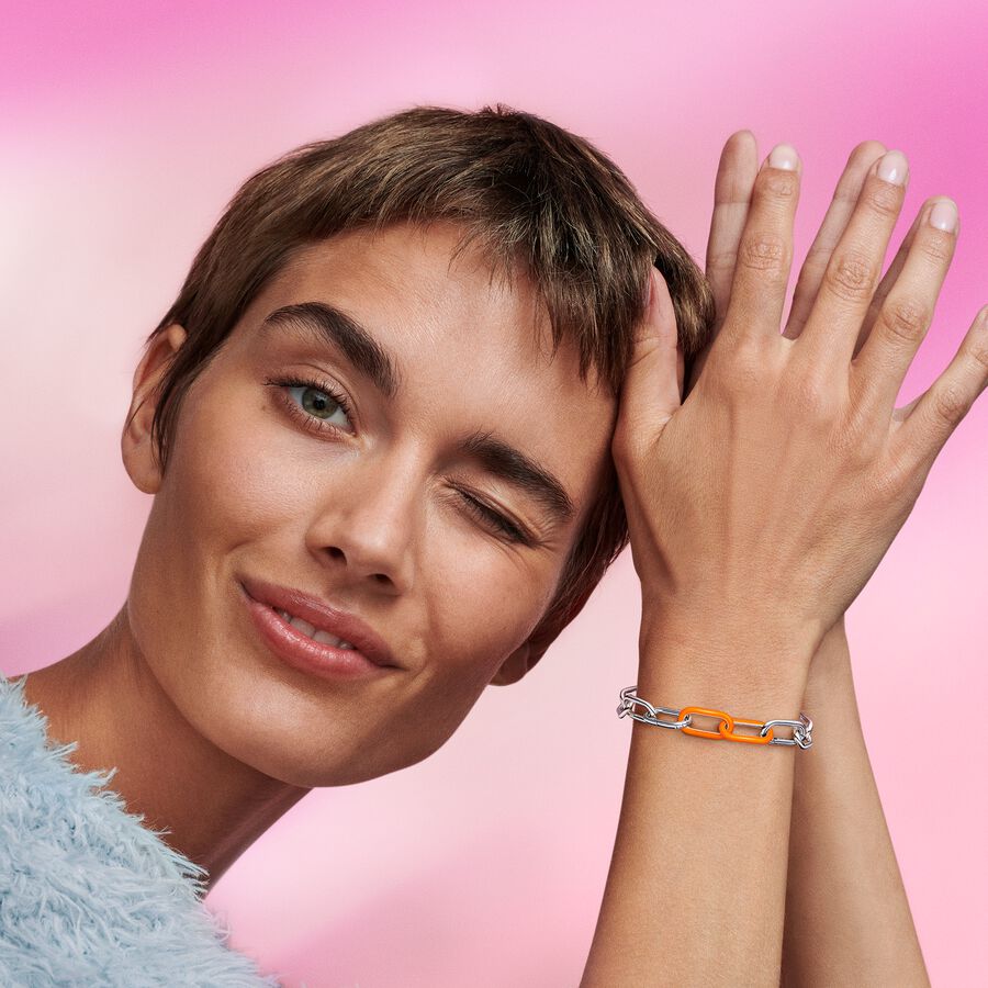 Pandora ME Styling Bright Orange Double Link