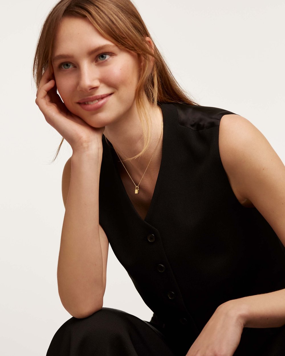 PDPAOLA Engrave Me Bond Gold Necklace