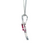 Pink Tourmaline Pendant Set in White Gold