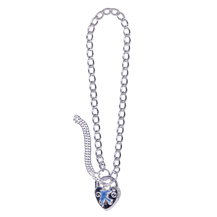 Baby Curb Bracelet With Blue Bird Heart Padlock