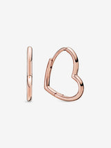 Pandora Asymmetrical Heart Hoop Earrings