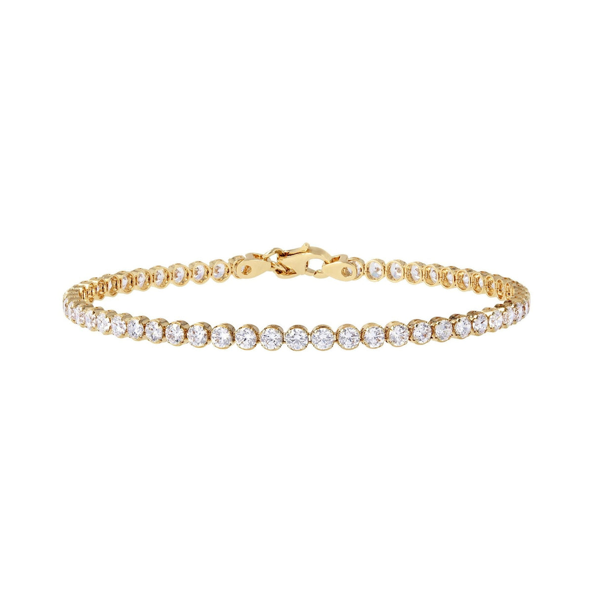 Bronzallure Golden Altissima Tennis Golden Bracelet