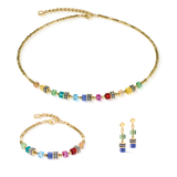 Coeur de Lion GeoCube Mini Multicolour Earrings