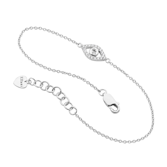 Ellani Bezel Set Evil Eye Bracelet