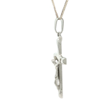 White Gold Crucifix Pendant
