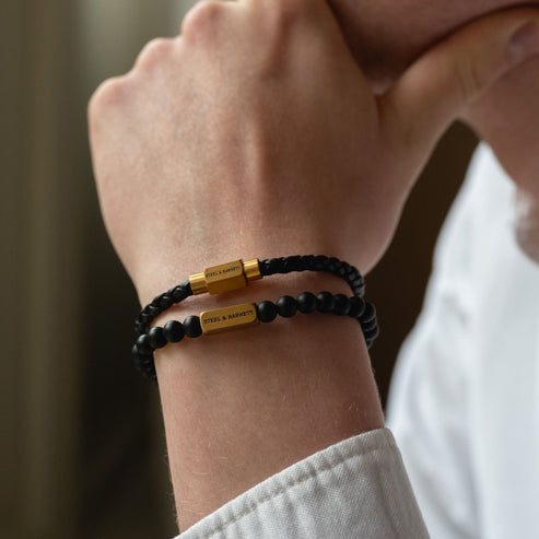 Natural Ned - Matt Black | Gold Medium