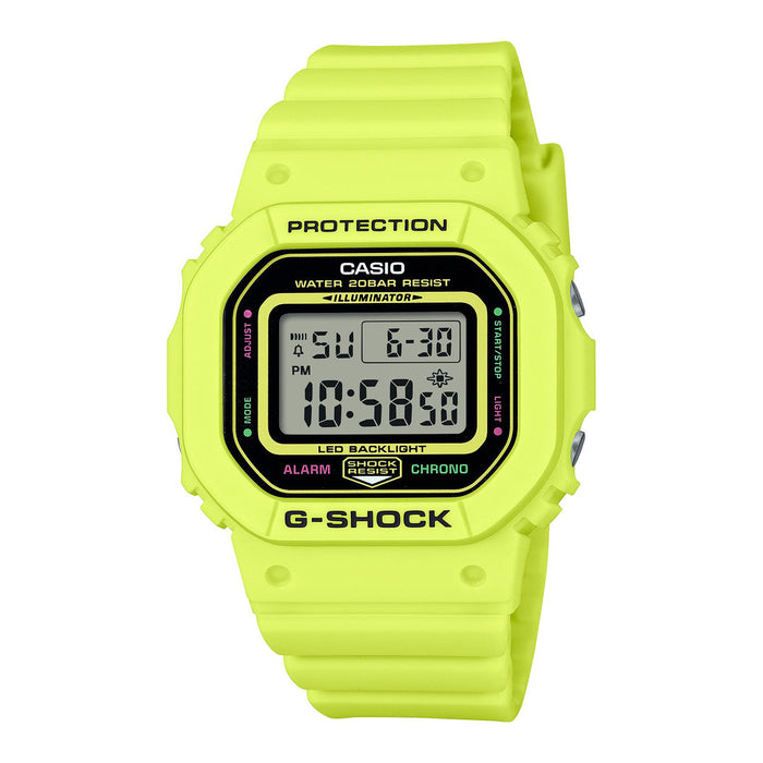 GShock Mid Dig Energy Pack SWatch Alarm Neon Yellow Resin Band