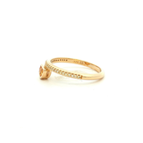 Citrine and Diamond Dress Ring in Yellow Gold