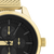 Gold Coloured Oozoo Watch With Gold Coloured Metal Mesh Bracelet