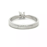 Diamond Set in White Gold Engagement Ring