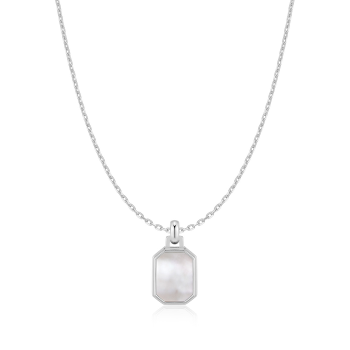 Ania Haie Square Mother-Of-Pearl Necklace