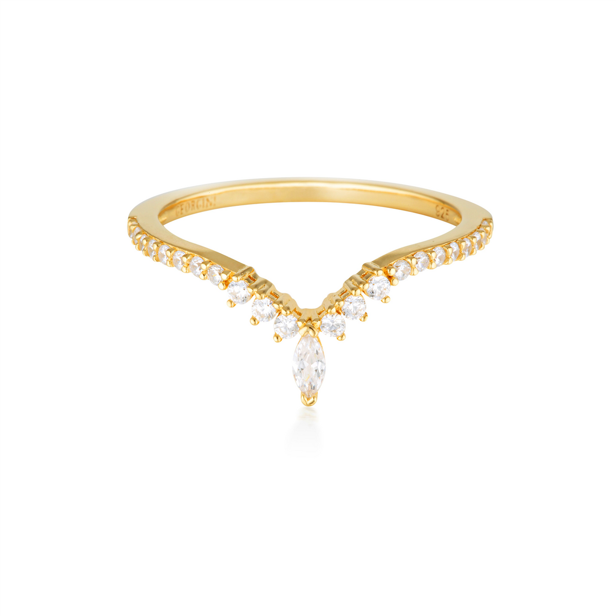 Georgini Rock Star Tiara Ring Gold