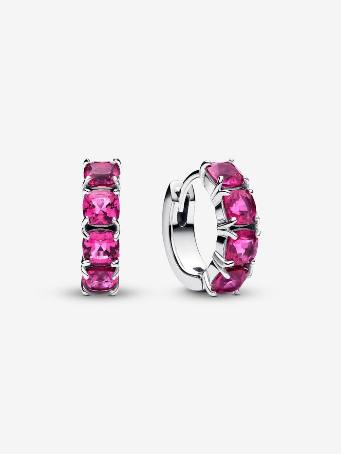 Pandora Pink Hoop Earrings