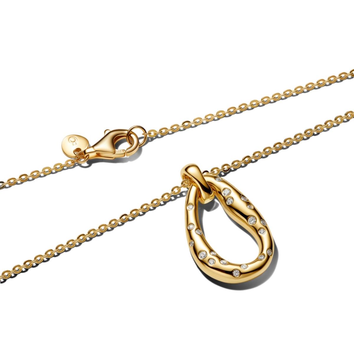 Pandora Organically Shaped Pendant Necklace