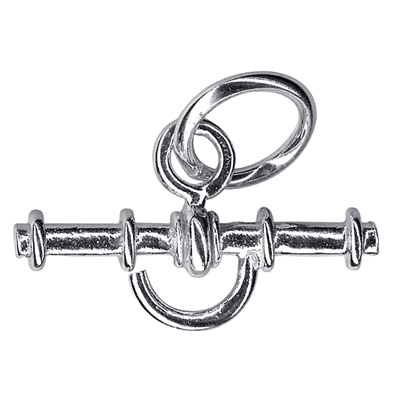 Sterling Silver 26mm T-Bar & Loop