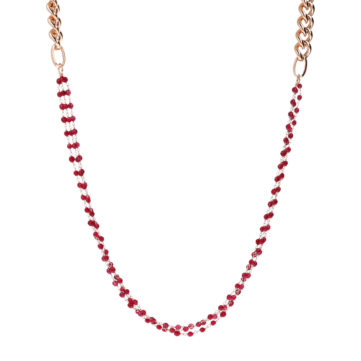 Bronzallure Multifilo Rosary Necklace