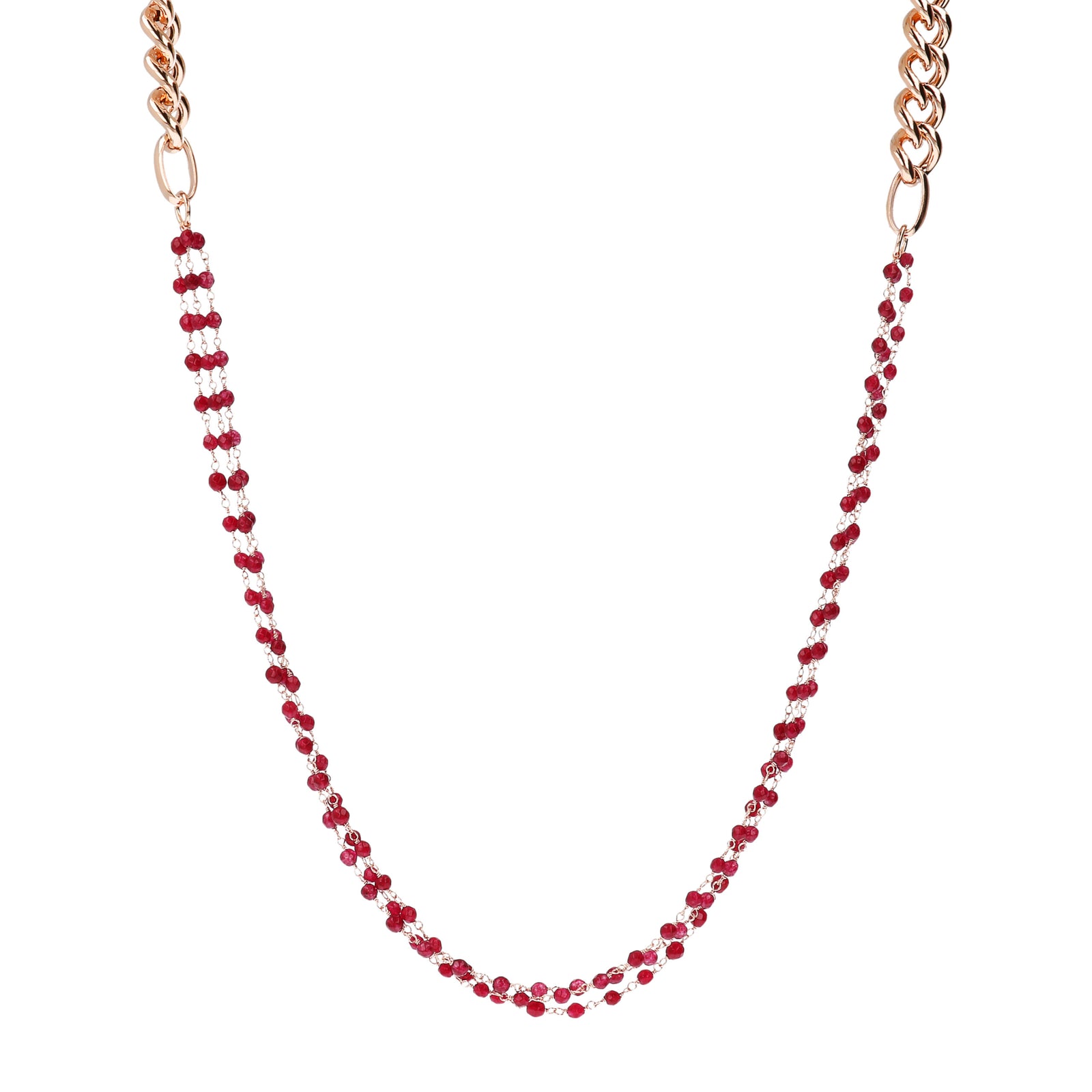 Bronzallure Multifilo Rosary Necklace