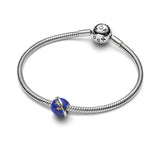 Pandora Planet Charm - Platinum Plated