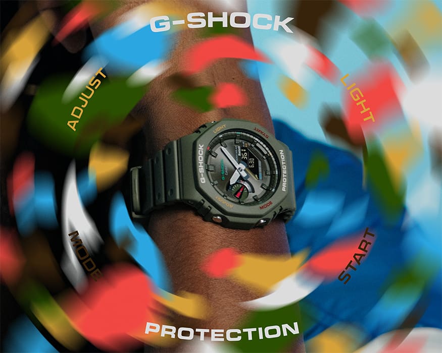 G-Shock Duo Multi Color Green GAB2100FC-3A
