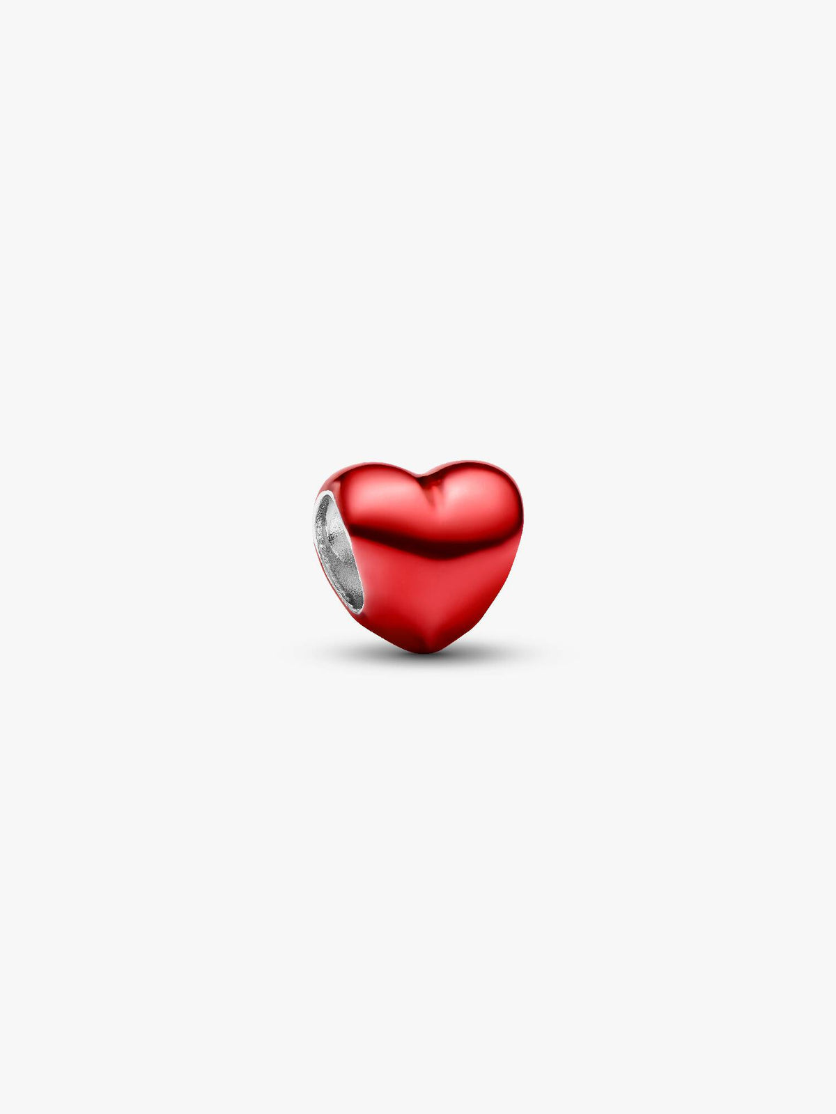 Pandora Little charm Red metallic heart