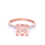 9 Carat Rose Gold Dress Ring Morganite and Diamond Ring