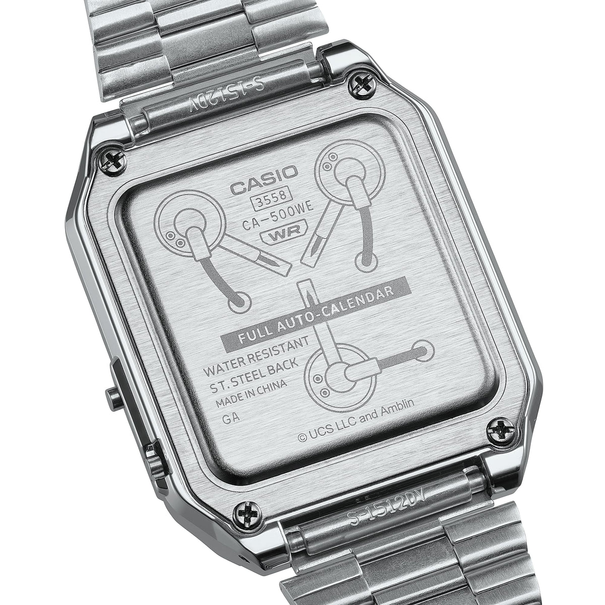 Casio Vintage Back to the Future Stainless Steel Watch