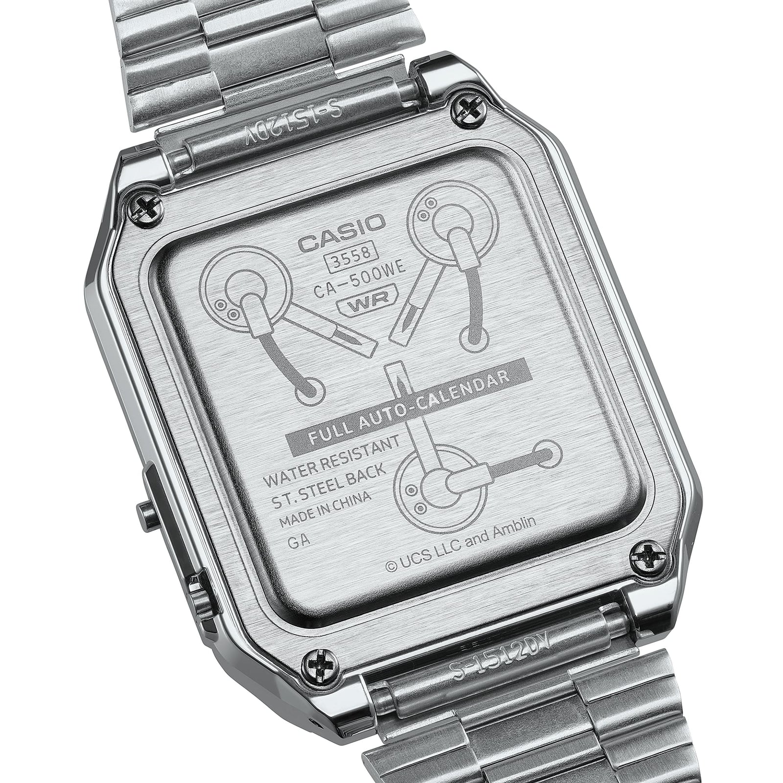 Casio Vintage Back to the Future Stainless Steel Watch