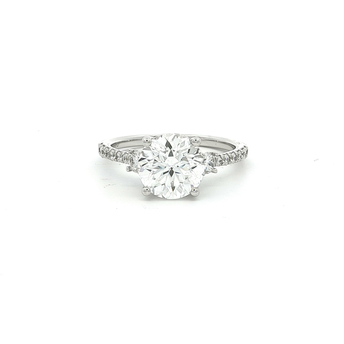 Engagement Ring Above Love Lab Grown Diamond 2.32ct Centre Stone