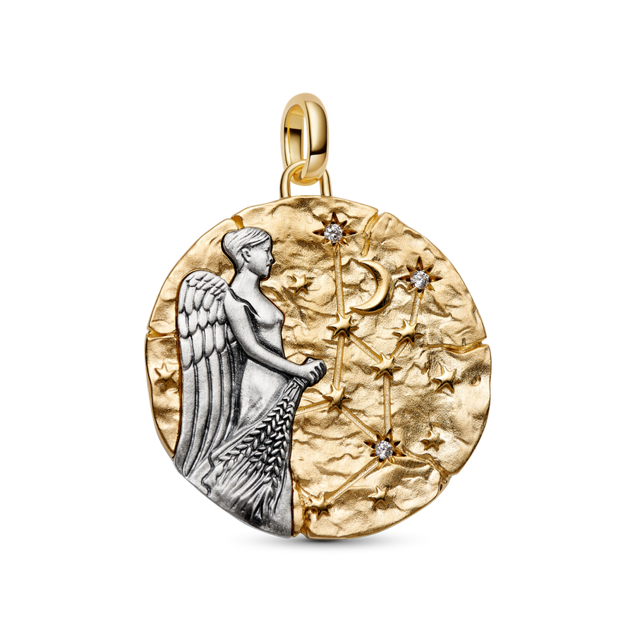 Pandora Virgo Zodiac Oversized Medallion Charm