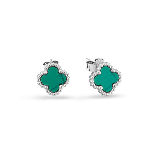 Sterling Silver Clover Earrings