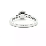 Black Diamond Ring in 18 Carat White Gold