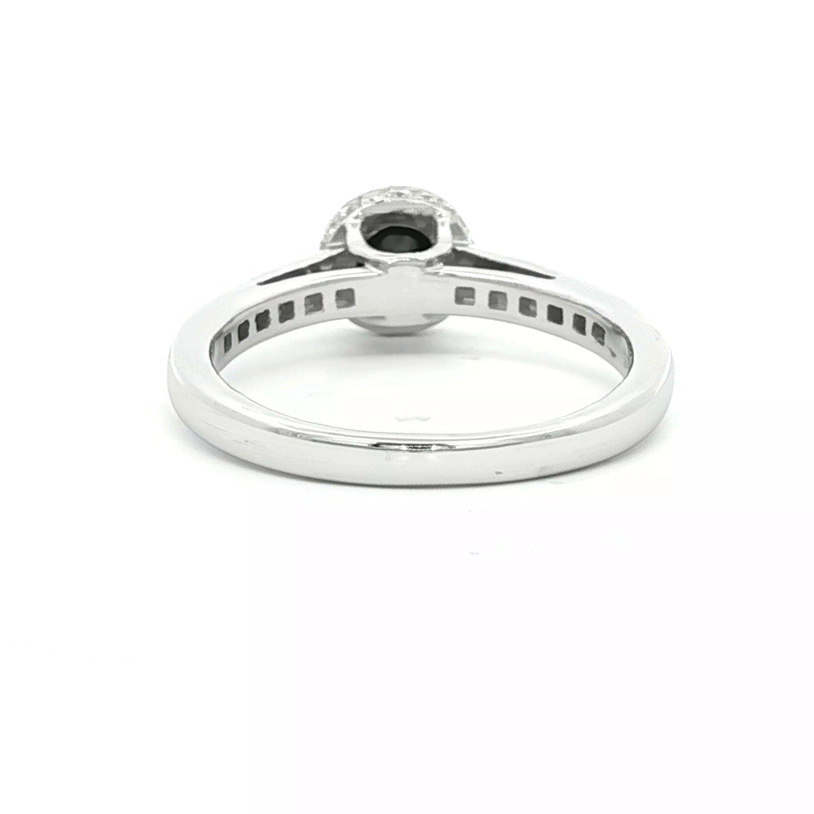 Black Diamond Ring in 18 Carat White Gold