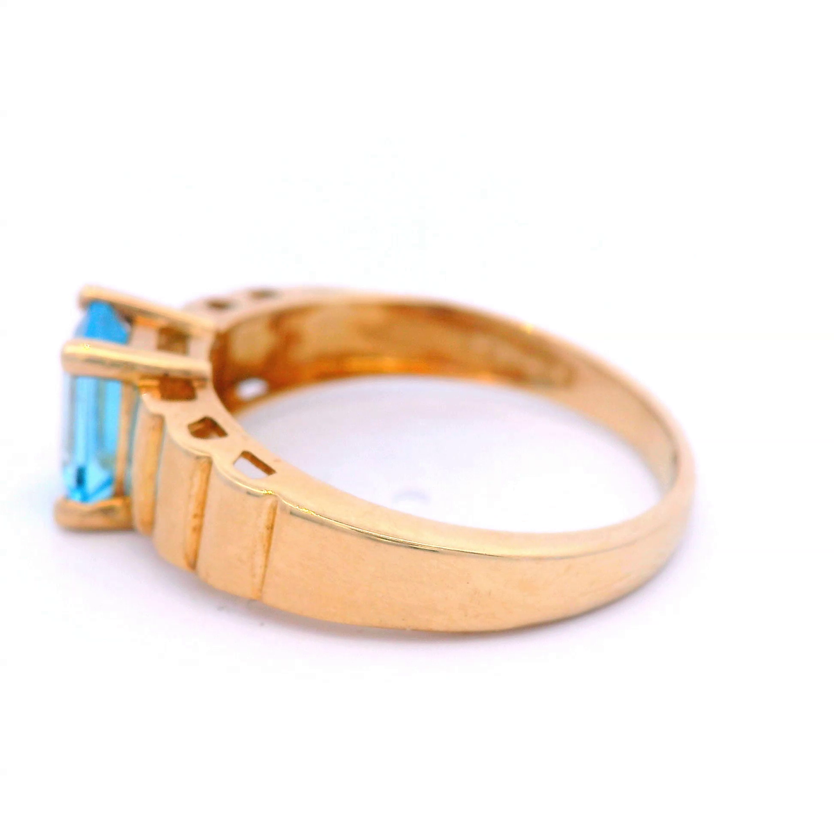 Natural Topaz Dress Ring in Yellow Gold
