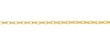 Solid Diamond Cut Oval Belcher  in Yellow Gold