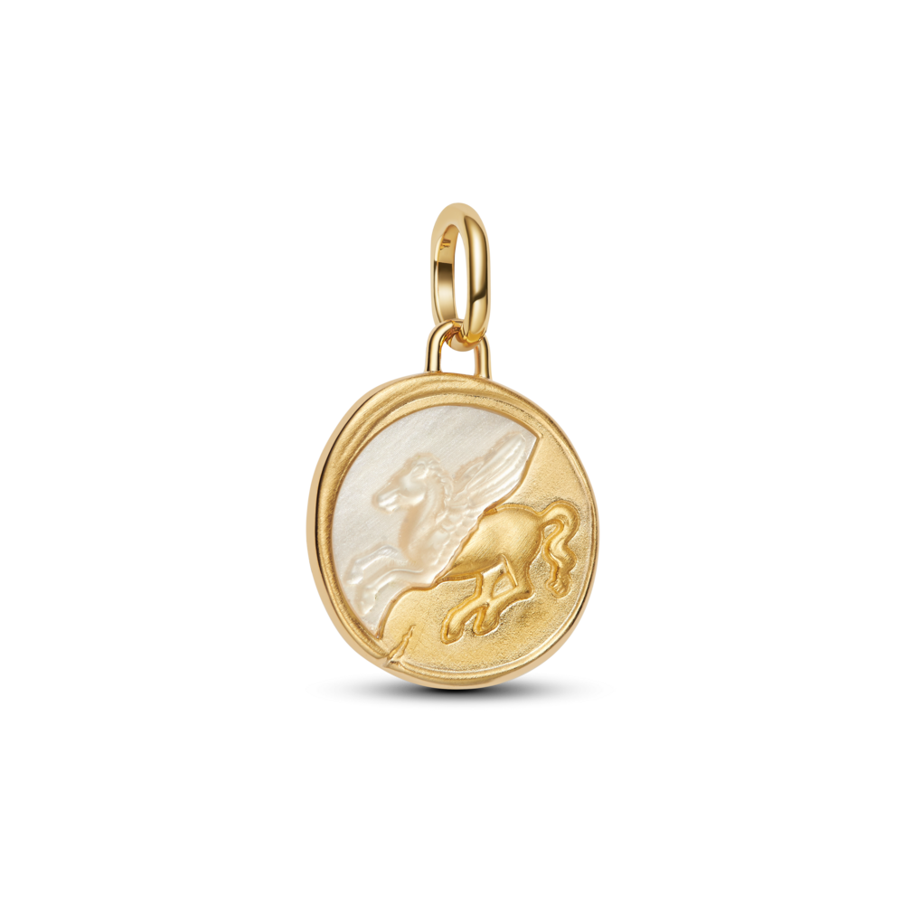 Pandora Shine Talisman Pegasus Mother of Pearl Medallion