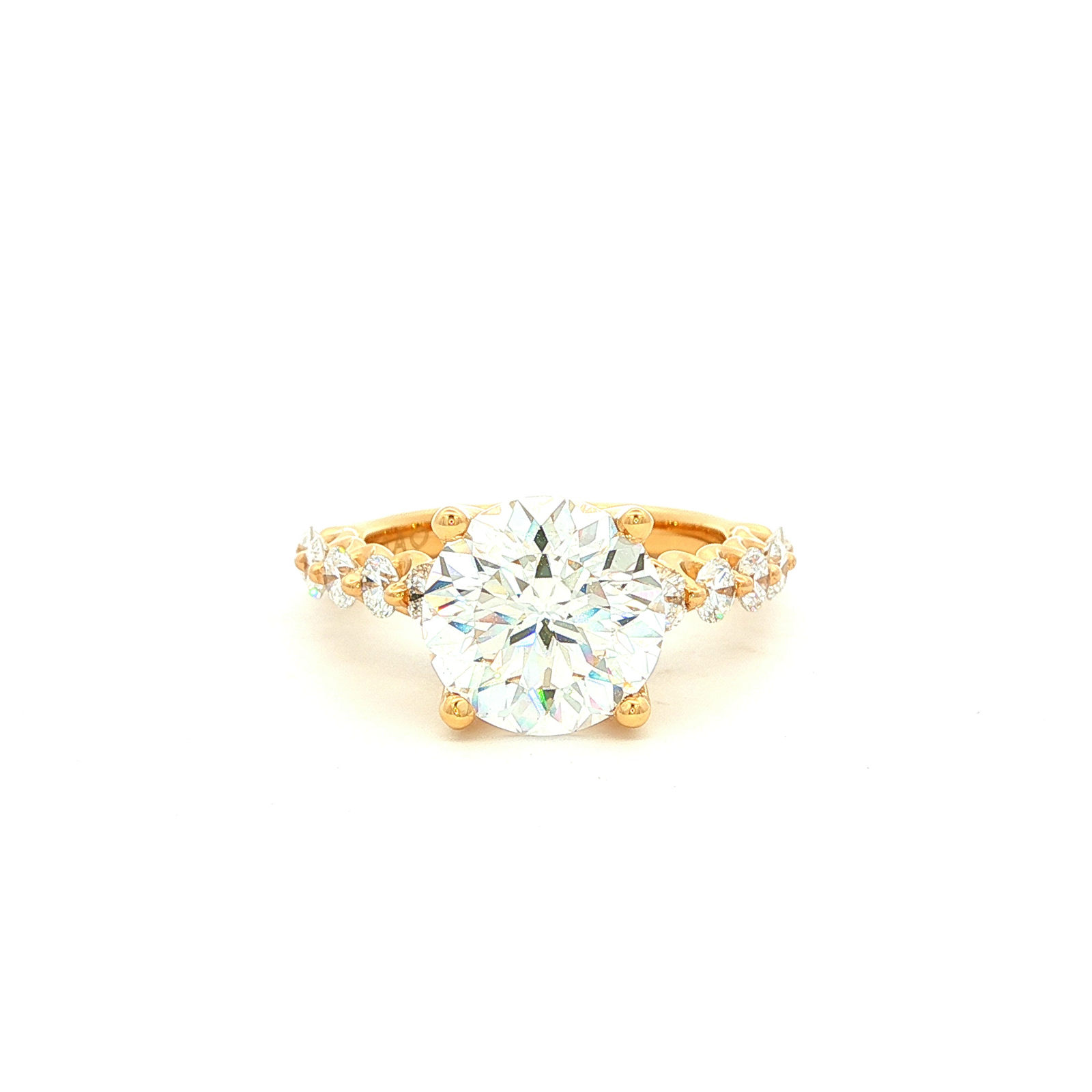 Engagement Ring Above Love Lab Grown Diamond 3.42ct Centre Stone