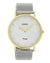 OOZOO Vintage - Ladies Gold Watch with Silver Mesh Strap