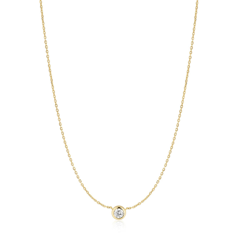 Ania Haie Gold Just You Solitaire Necklace