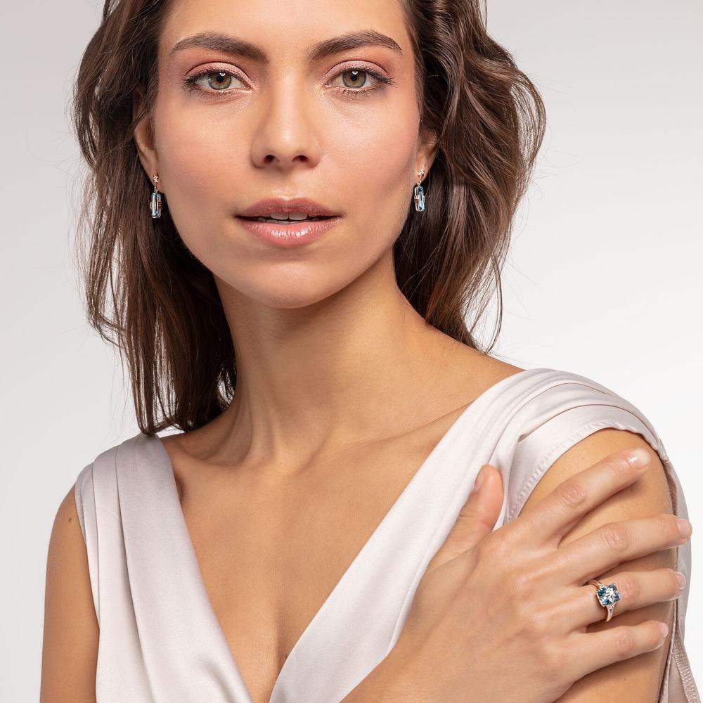 Thomas Sabo Blue Stone with Star Ear Studs