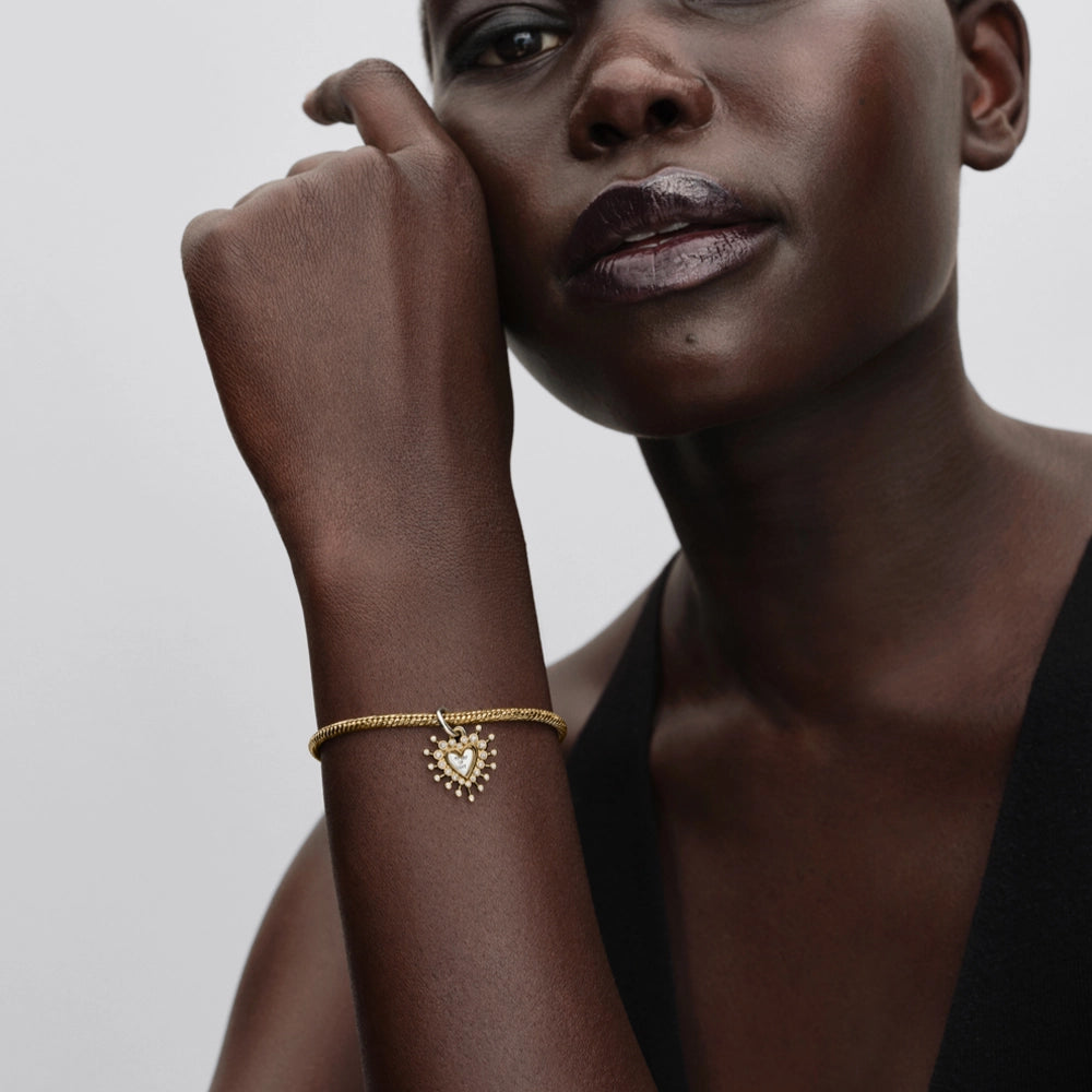 Pandora Radiant Heart Double Dangle Charm