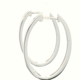 9CT W/G CHANNEL SET Dia OVAL HUGGIES 1.00CTJ COLOR