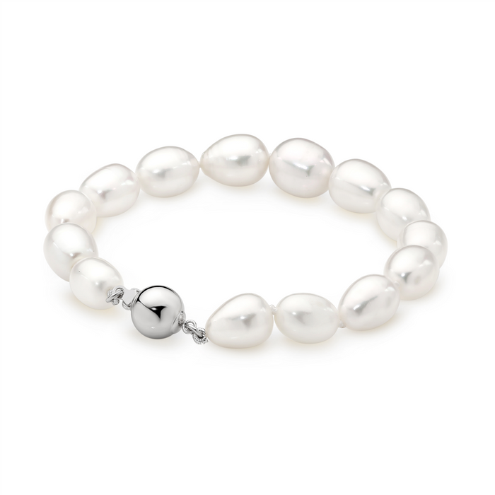 Ikecho Freshwater Pearl Oval Bracelet
