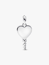 Pandora Engravable Heart Key Pendant