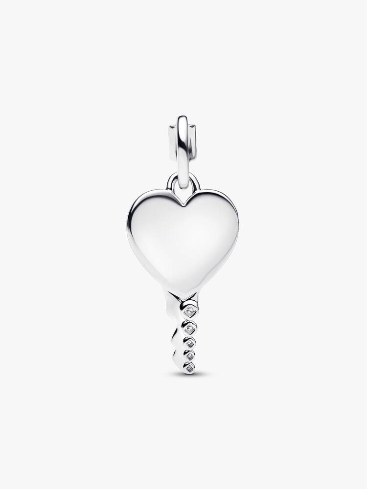 Pandora Engravable Heart Key Pendant