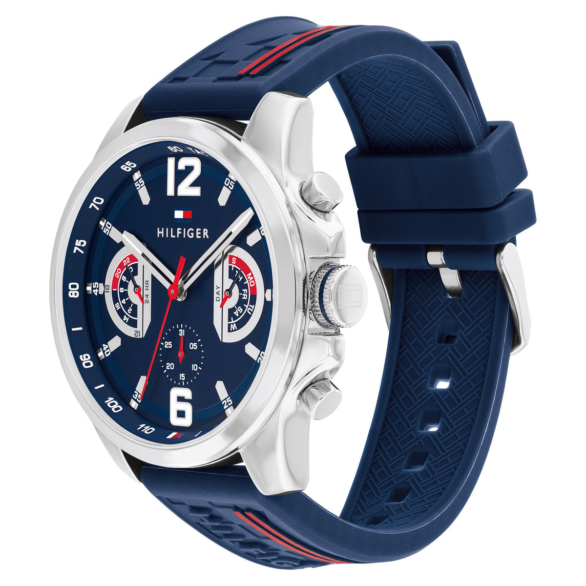 Tommy Hilfiger Navy Silicone Multi-function Men's Watch
